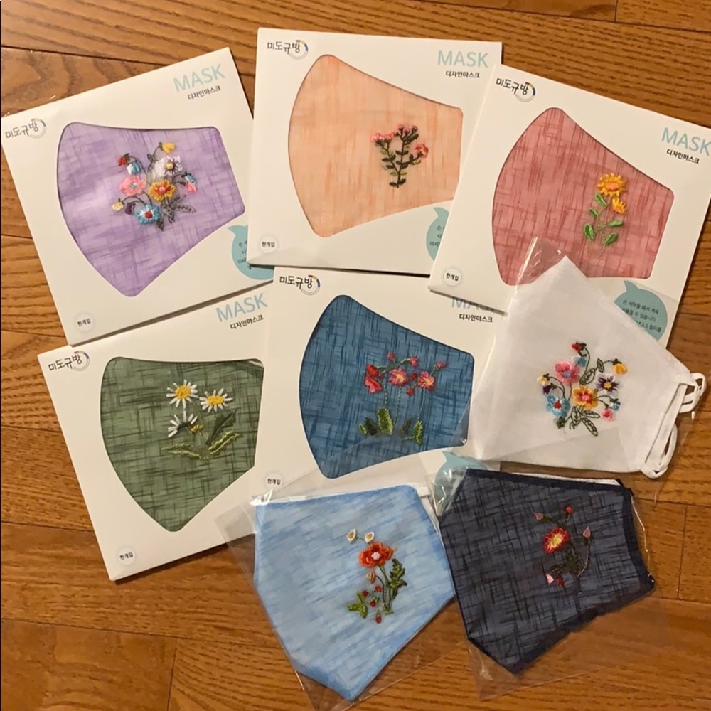 Reusable floral mask